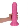 Dildo cyberskórzane Sansone Toyz4lovers różowe 25,5 cm - 8