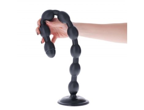 Korek analny Taranaki Toyz4lovers PCV czarny 52 cm - 2