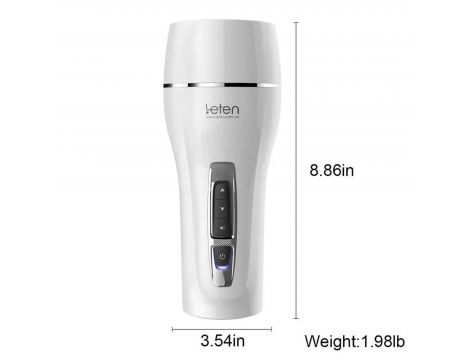 Masturbator automatyczny Leten Yui Hatano wibrujący USB 22,5 cm - 4