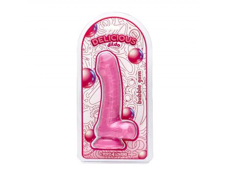 Dildo realistyczne Ben Bubblegum Toyz4lovers zapach gumy balonowej 18,5 cm - 5