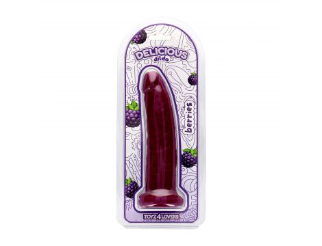 Dildo realistyczne Sam Berries jeżynowe Toyz4lovers 19,5 cm - 2