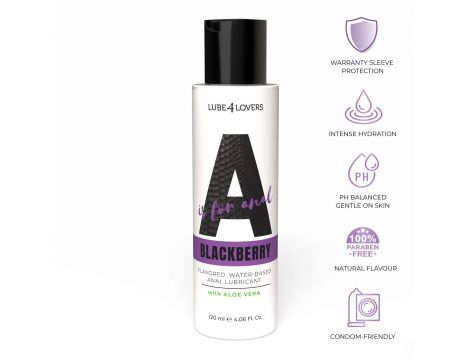 Lubrykant analny wodny jeżynowy Lube4lovers 120 ml - 2