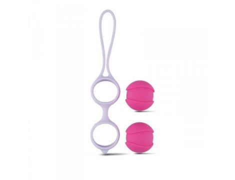 Kulki-Palline Vaginali Bi-Balls Double White - 4