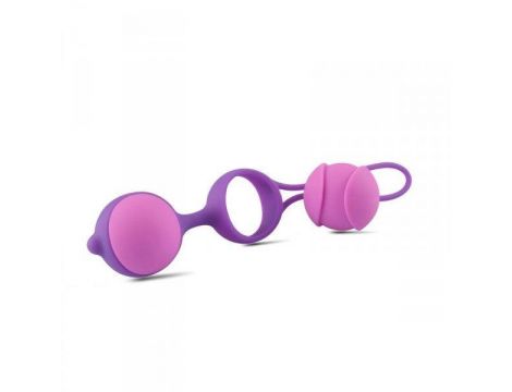 Kulki-Palline Vaginali Bi-Balls Double Purple - 2