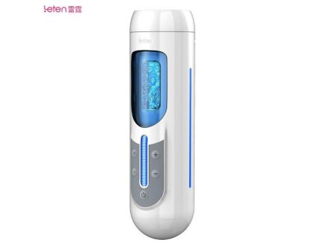 Masturbator wibrujący Leten A380 biały USB 31 cm - 2