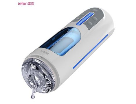 Masturbator wibrujący Leten A380 biały USB 31 cm - 3