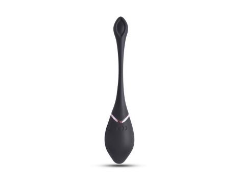 Jajko wibrujące Toyz4lovers silikonowe czarne z pilotem 17 cm - 4