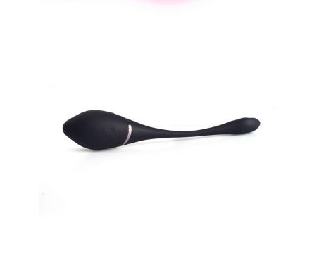 Jajko wibrujące Toyz4lovers silikonowe czarne z pilotem 17 cm - 3