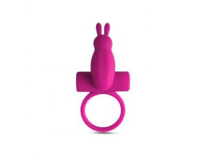 Pierścień wibrujący Toyz4lovers z króliczkiem różowy 10 cm