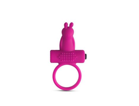 Pierścień wibrujący Toyz4lovers z króliczkiem różowy 10 cm - 3