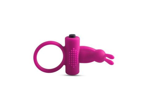 Pierścień wibrujący Toyz4lovers z króliczkiem różowy 10 cm - 2