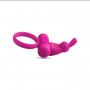 Pierścień wibrujący Toyz4lovers z króliczkiem różowy 10 cm - 6