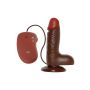 Wibrator-REALISTIC VIBRATOR REAL RAPTURE BROWN 6" - 2