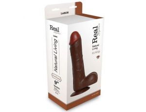 Wibrator-REALISTIC VIBRATOR REAL RAPTURE BROWN 9