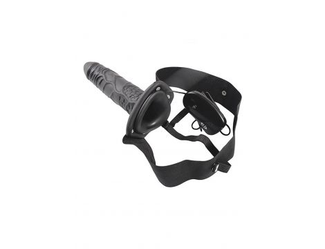 Proteza-VIBRATORE STRAP ON CAVO REAL RAPTURE 8 BLACK - 3