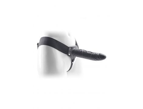 Proteza-VIBRATORE STRAP ON CAVO REAL RAPTURE 8 BLACK - 4