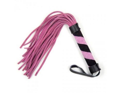 Pejcz ze skóry Line Whip Toyz4lovers różowy - 4
