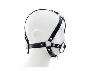 Knebel-Imbracatura per testa con anello Head Harness+Ring Gag
