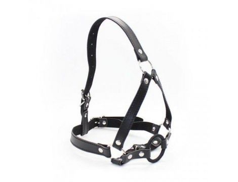 Knebel-Imbracatura per testa con anello Head Harness+Ring Gag - 3