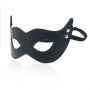 Maska BDSM z ekoskóry Toyz4lovers czarna 22 cm - 2
