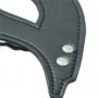 Maska BDSM z ekoskóry Toyz4lovers czarna 22 cm - 6