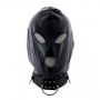 Maska bondage skórzana z kołnierzem Toyz4lovers czarna - 3