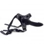Cintura regolabile strap-on Black con fallo realistico - 3