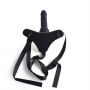 Cintura regolabile strap-on Black con fallo realistico - 4