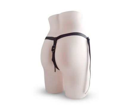 Regulowany strap on z realistycznym dildo Toyz4lovers fioletowy 14 cm - 2