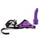 Regulowany strap on z realistycznym dildo Toyz4lovers fioletowy 14 cm - 4