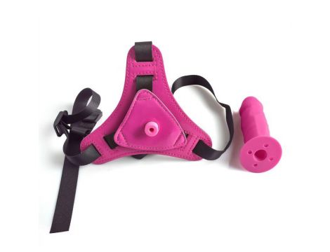 Cintura regolabile strap-on Pink con fallo realistico - 2