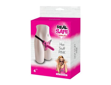 Cintura regolabile strap-on Pink con fallo realistico - 6
