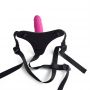 Cintura regolabile strap-on Pink con fallo realistico - 4