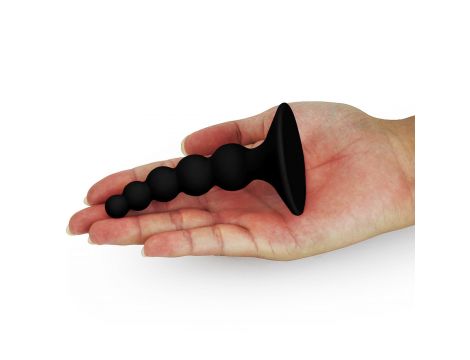 Lure me Beaded Anal Plug Black