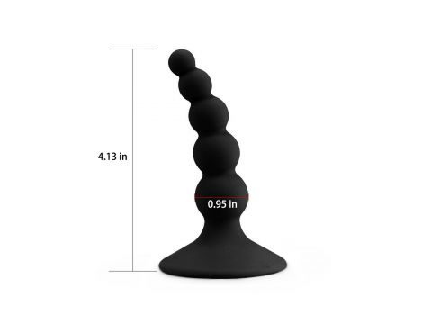 Lure me Beaded Anal Plug Black - 2