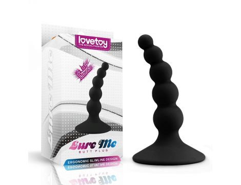 Lure me Beaded Anal Plug Black - 5