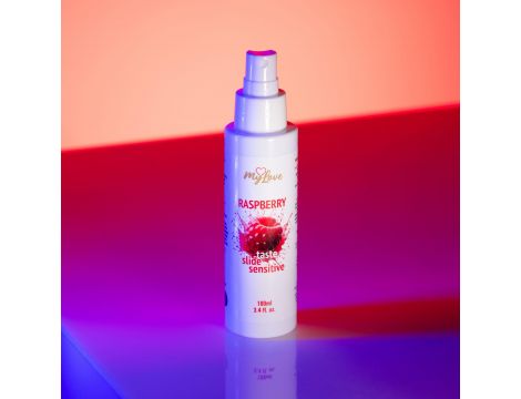 Żel intymny smakowy malinowy MyLove Taste Slide Sensitive 100 ml - 4