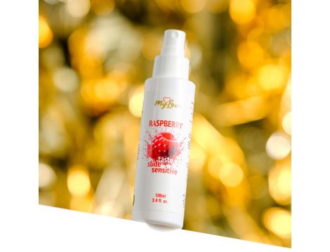 Żel intymny smakowy malinowy MyLove Taste Slide Sensitive 100 ml - 3
