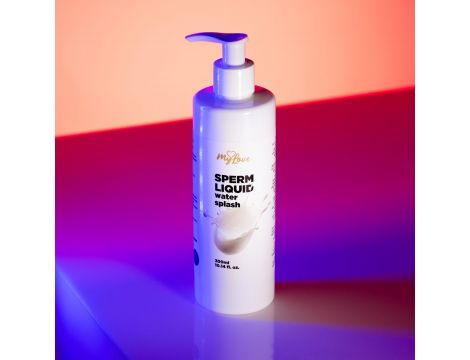 Żel intymny MyLove imitujący spermę biały 300 ml - 3