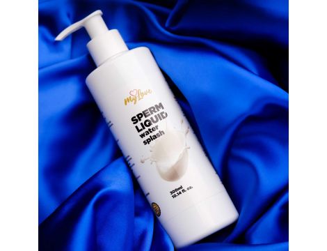 Żel intymny MyLove imitujący spermę biały 300 ml - 9