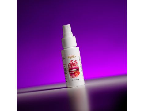 Spray do seksu oralnego MyLove truskawkowy 50 ml - 3