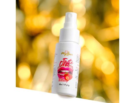 Spray do seksu oralnego MyLove truskawkowy 50 ml - 6