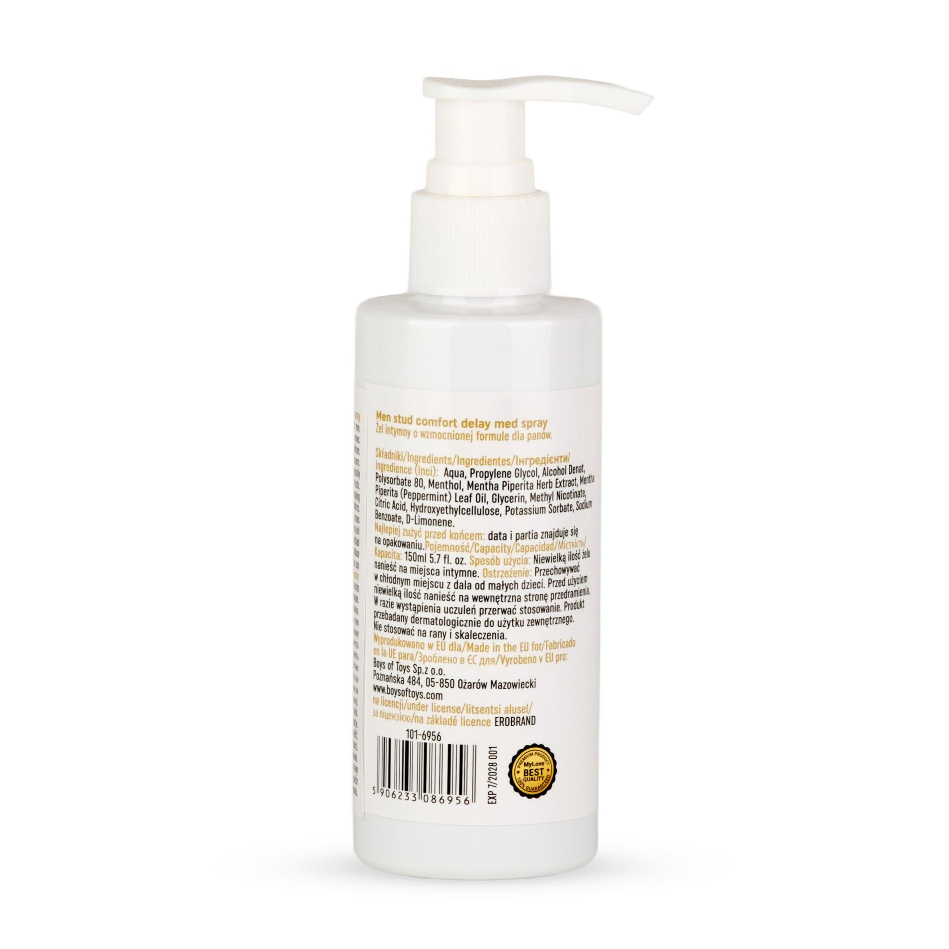 MyLove Men stud comfort delay-med gel 150ml