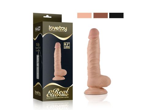8.5"" Real Extreme Dildo Flesh - 3