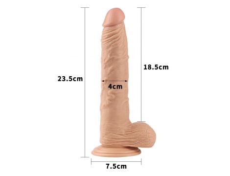 9.5'' Real Extreme Dildo Flesh - 4