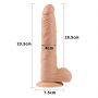 9.5'' Real Extreme Dildo Flesh - 5
