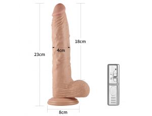 9'' Real Extreme Vibrating Dildo