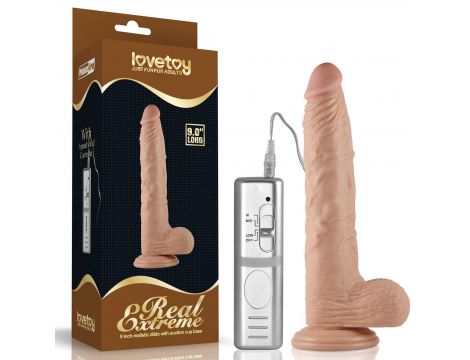 9'' Real Extreme Vibrating Dildo - 2