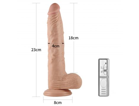 9'' Real Extreme Vibrating Dildo
