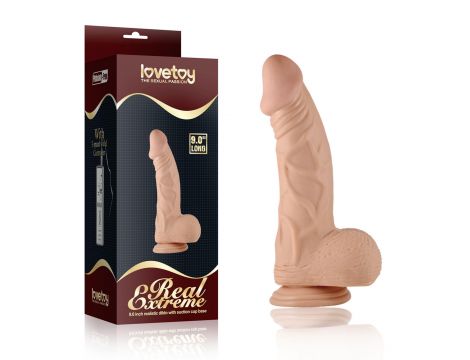 9"" Real Extreme Dildo Flesh - 9